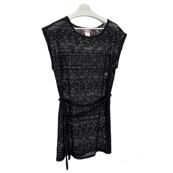 Merona Women's Black Swim Cover Top Size Medium - Picture 1 of 10